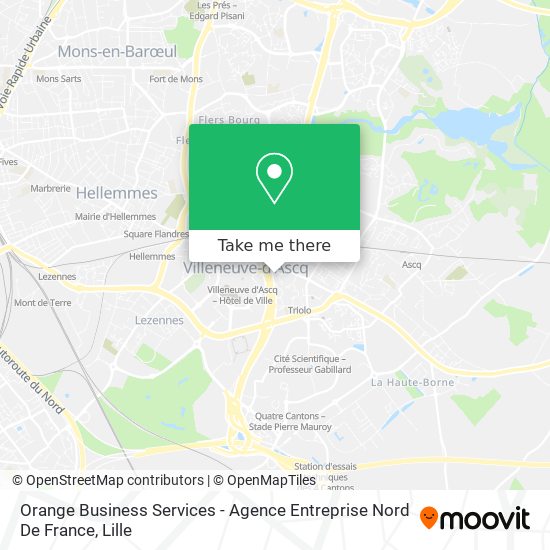 Orange Business Services - Agence Entreprise Nord De France map