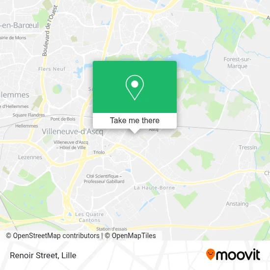 Rue Renoir map