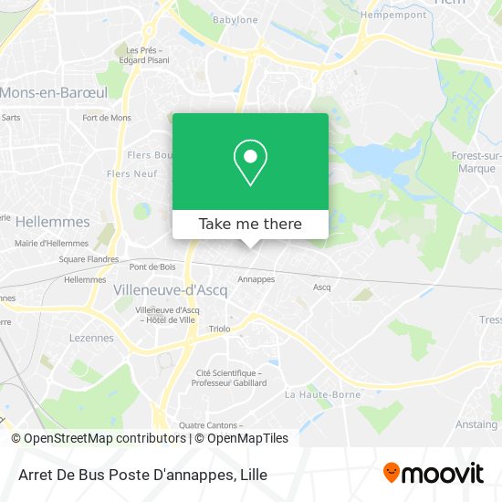 Arret De Bus Poste D'annappes map