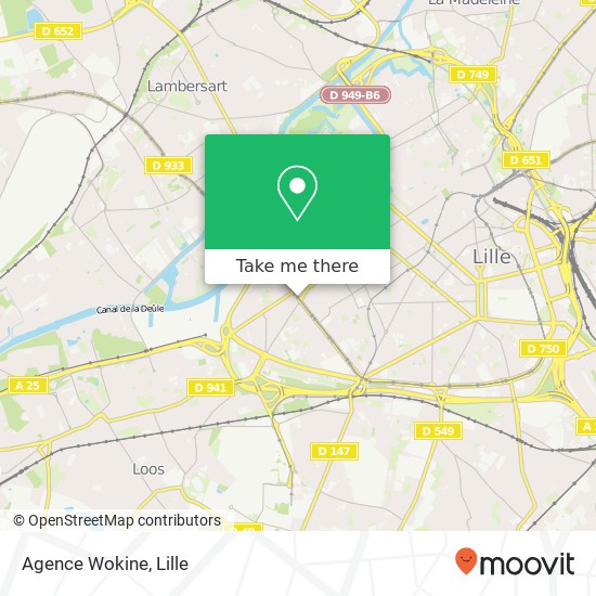 Agence Wokine map