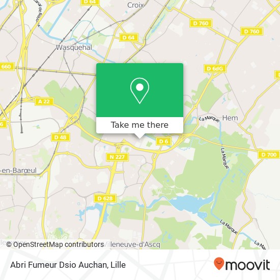 Abri Fumeur Dsio Auchan map