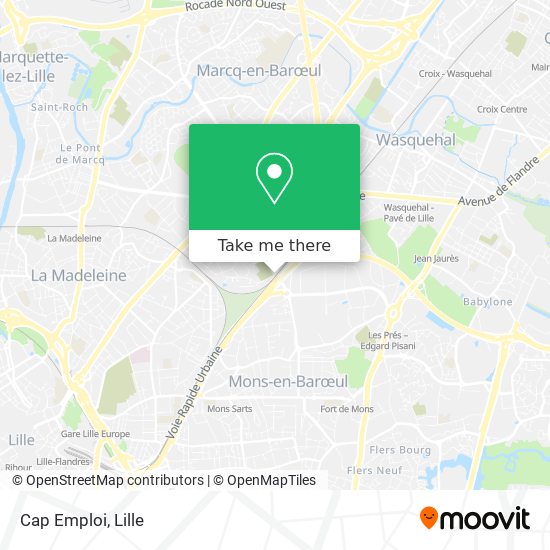 Cap Emploi map