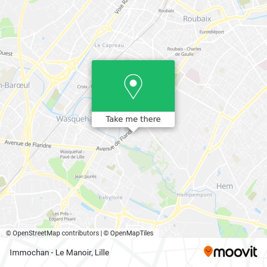 Immochan - Le Manoir map