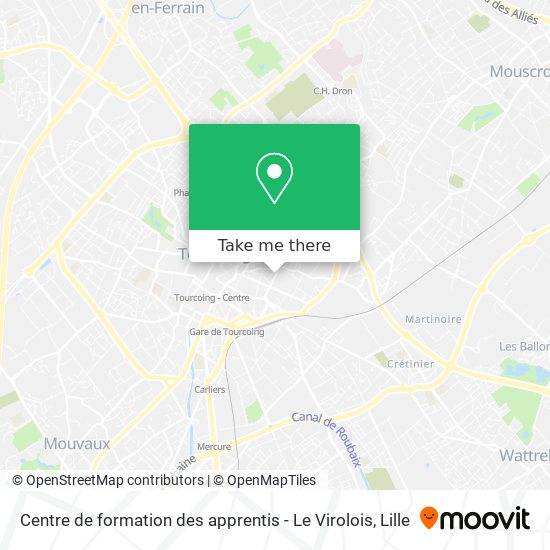 Centre de formation des apprentis - Le Virolois map