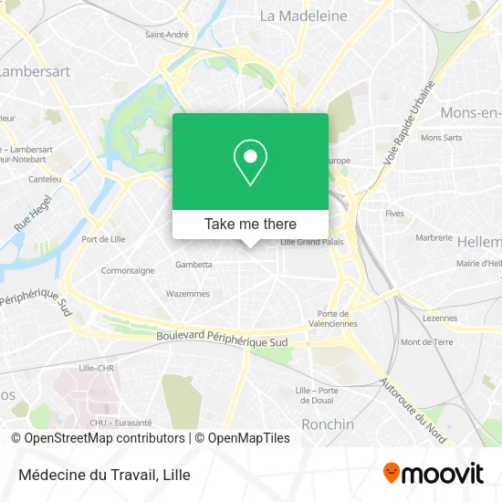 Médecine du Travail map