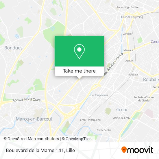 Mapa Boulevard de la Marne 141