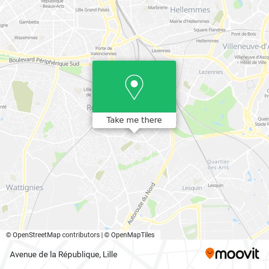 Avenue de la République map