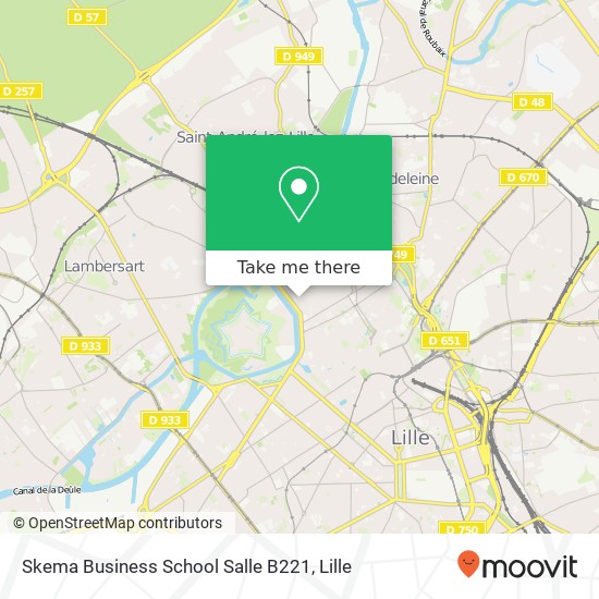 Mapa Skema Business School Salle B221