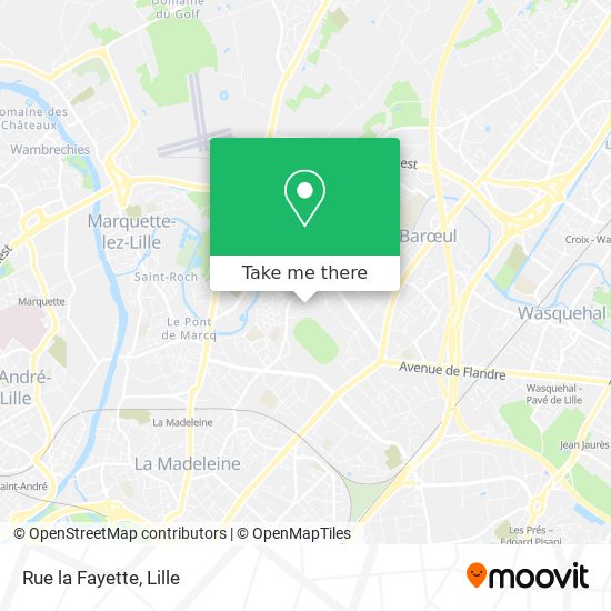 Mapa Rue la Fayette