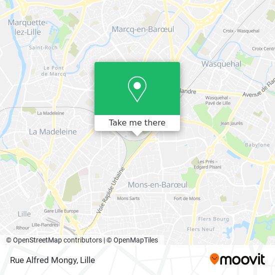 Mapa Rue Alfred Mongy
