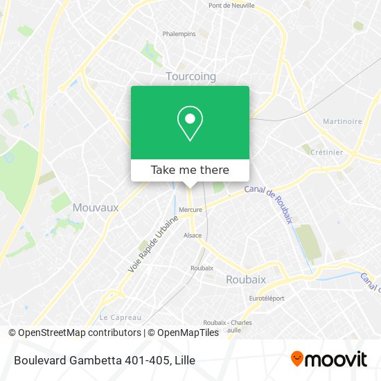 Boulevard Gambetta 401-405 map