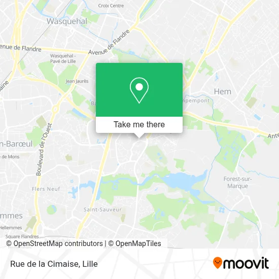 Rue de la Cimaise map