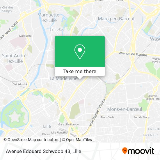 Avenue Edouard Schwoob 43 map