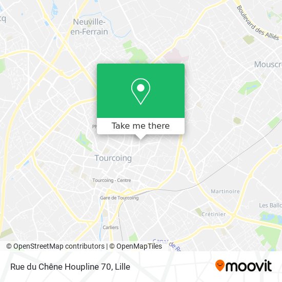 Rue du Chêne Houpline 70 map