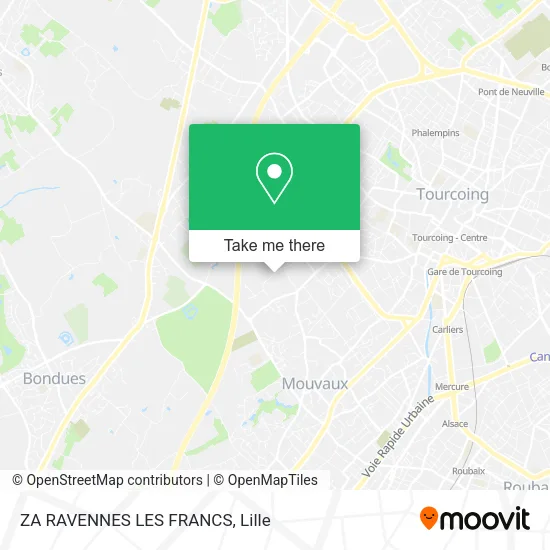ZA RAVENNES LES FRANCS map
