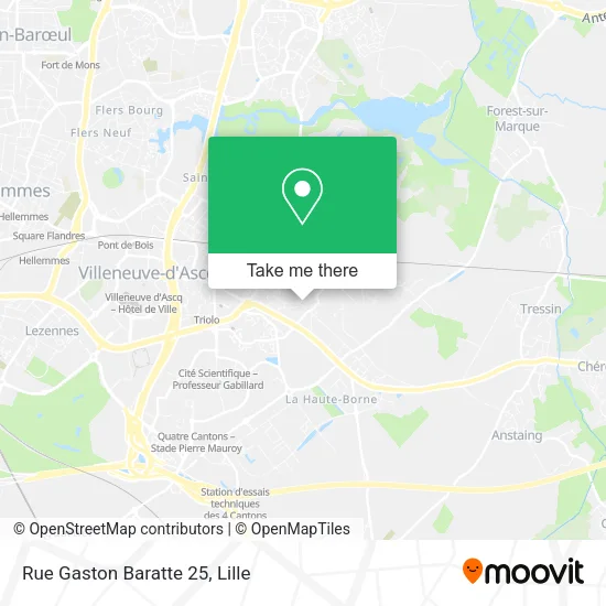 Rue Gaston Baratte 25 map