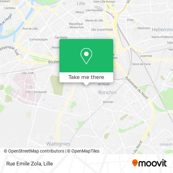 Mapa Rue Emile Zola