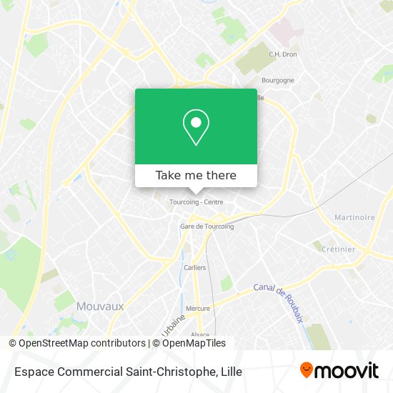 Mapa Espace Commercial Saint-Christophe