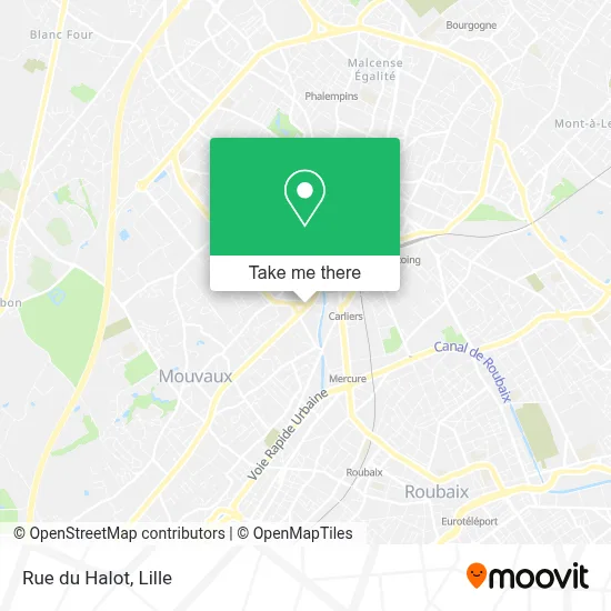 Rue du Halot map