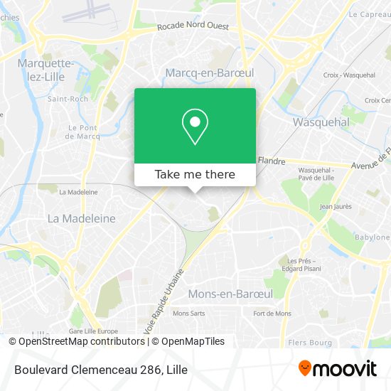 Mapa Boulevard Clemenceau 286