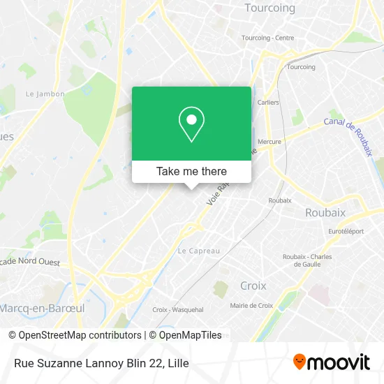 Rue Suzanne Lannoy Blin 22 map