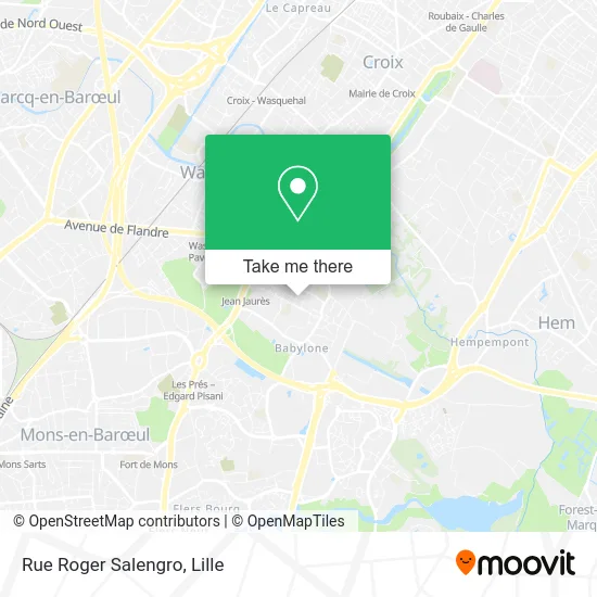 Rue Roger Salengro map