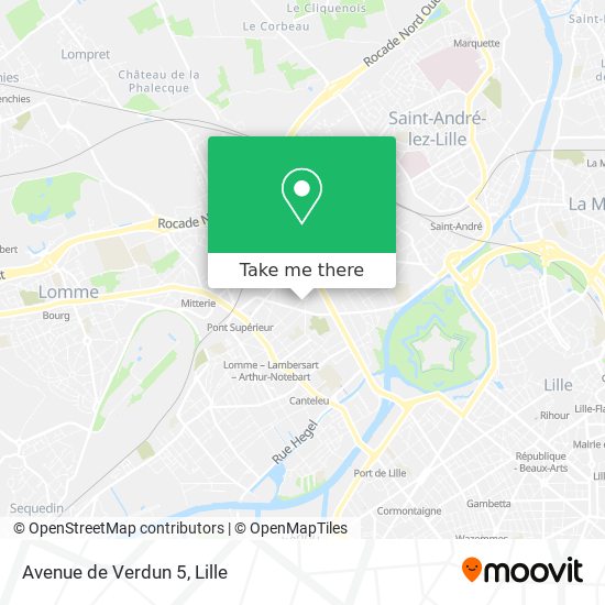 Mapa Avenue de Verdun 5