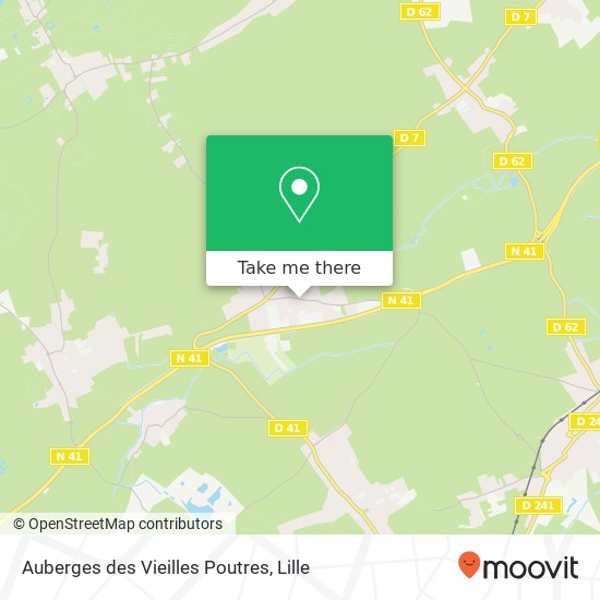 Mapa Auberges des Vieilles Poutres, 1270 Rue Faidherbe 59134 Fournes-en-Weppes