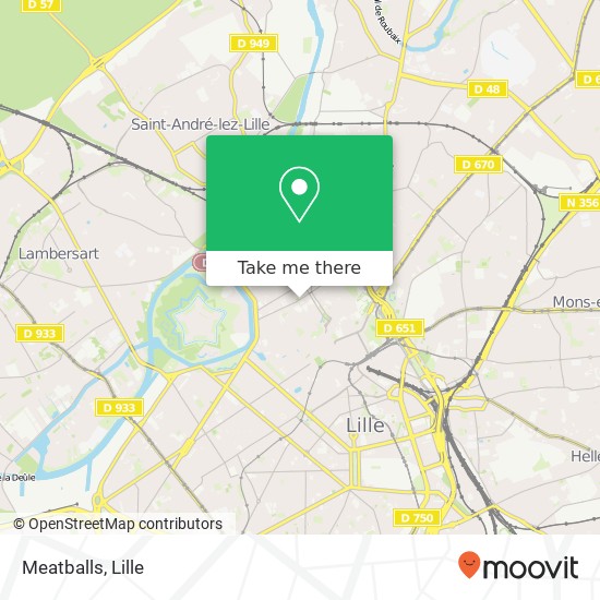 Meatballs, 10 Rue du Pont Neuf 59800 Lille map