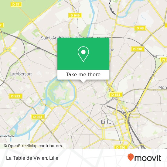 La Table de Vivien, 55 Rue Saint-André 59800 Lille map