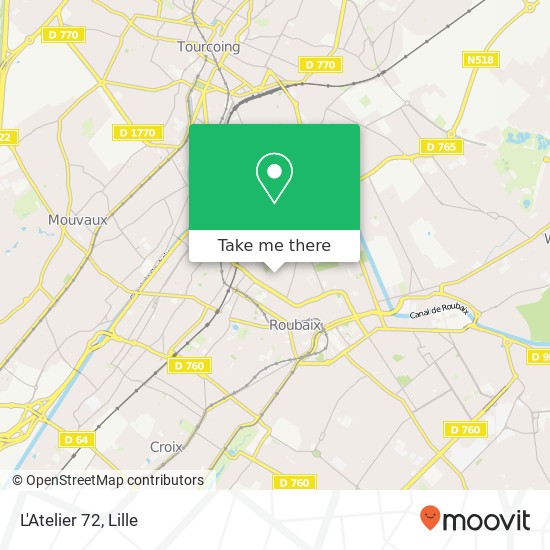 L'Atelier 72, 51 Rue du Fontenoy 59100 Roubaix map