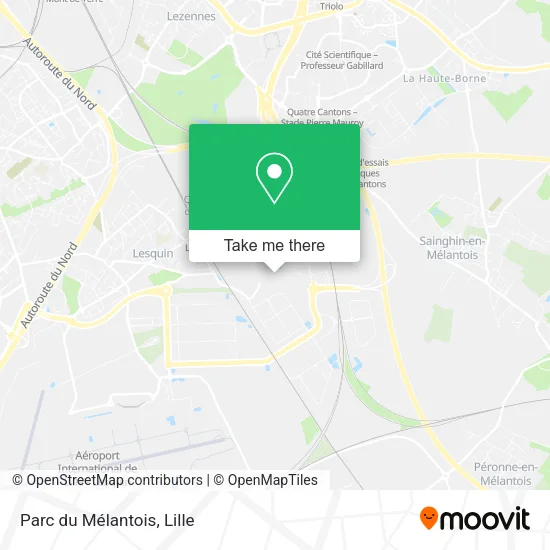 Parc du Mélantois map