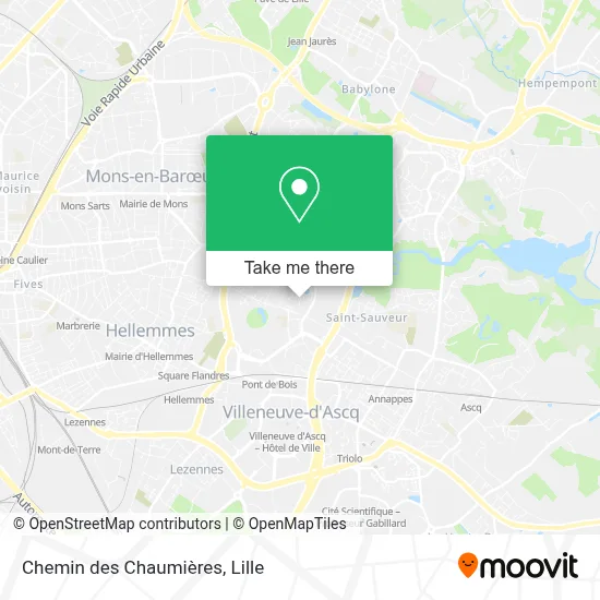 Chemin des Chaumières map