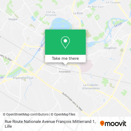 Rue Route Nationale Avenue François Mitterrand 1 map