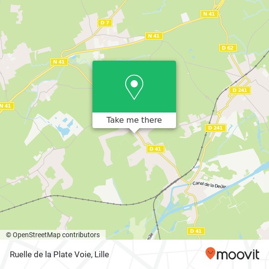 Mapa Ruelle de la Plate Voie