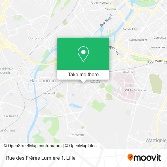Mapa Rue des Frères Lumière 1