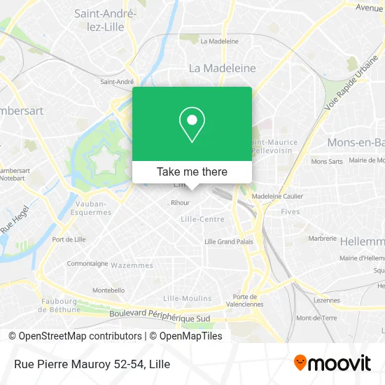 Rue Pierre Mauroy 52-54 map