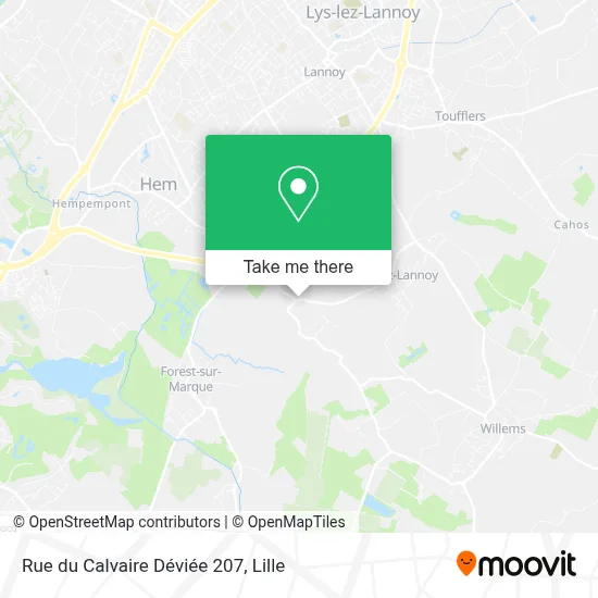 Rue du Calvaire Déviée 207 map