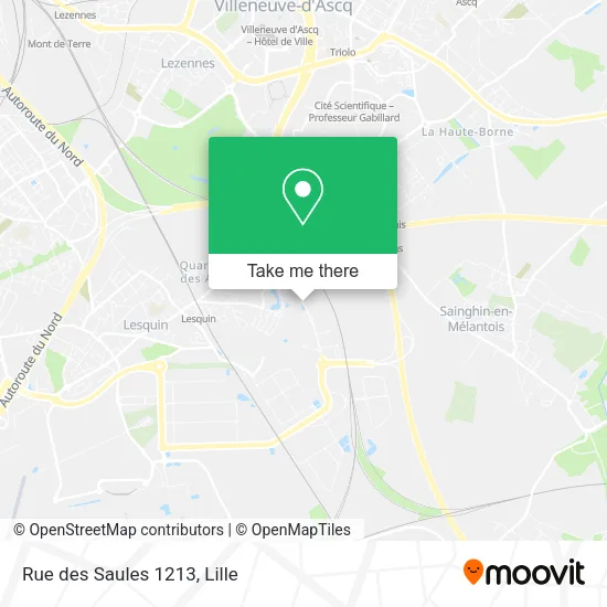 Rue des Saules 1213 map