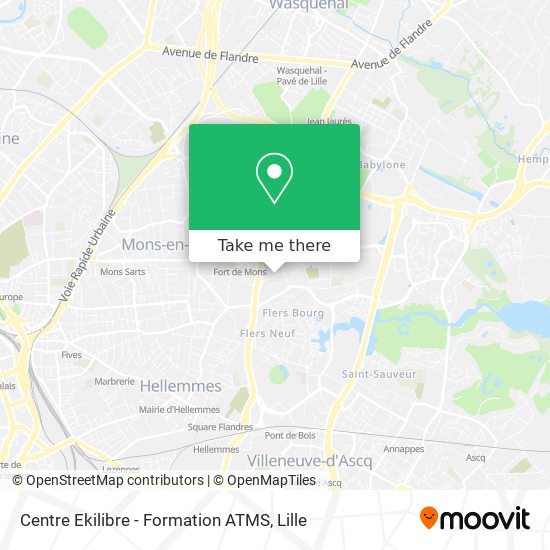 Centre Ekilibre - Formation ATMS map