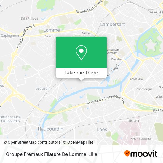 Mapa Groupe Fremaux Filature De Lomme