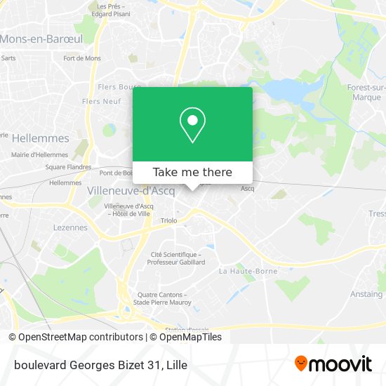 boulevard Georges Bizet 31 map