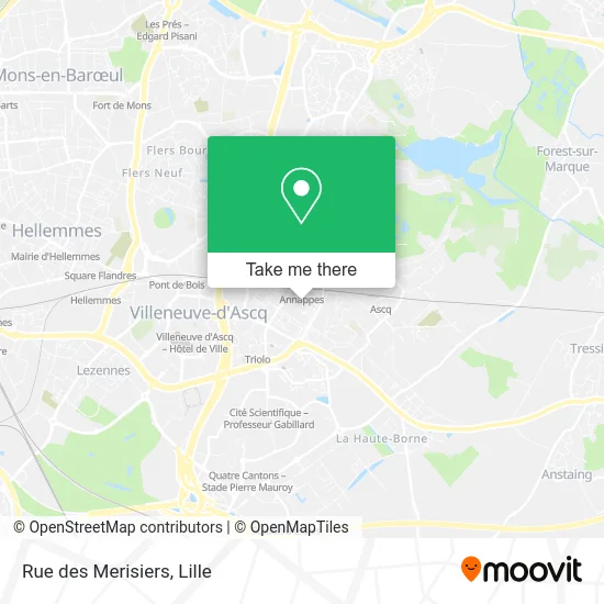 Rue des Merisiers map