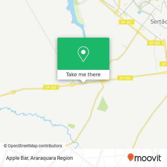 Apple Bar map