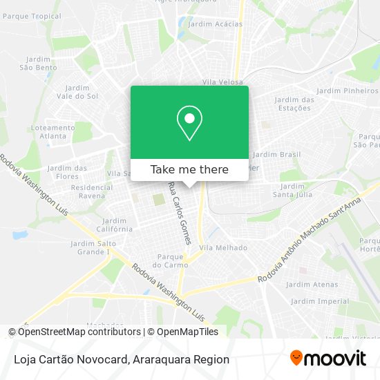 Loja Cartão Novocard map