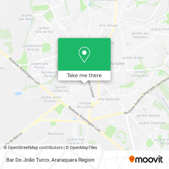 Mapa Bar Do João Turco