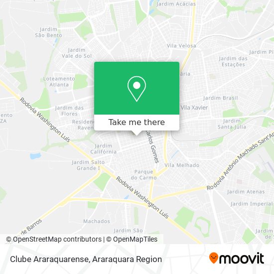 Clube Araraquarense map