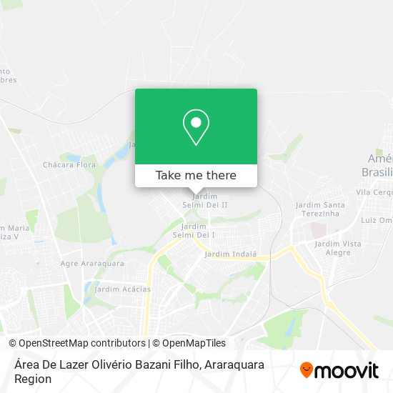 Área De Lazer Olivério Bazani Filho map
