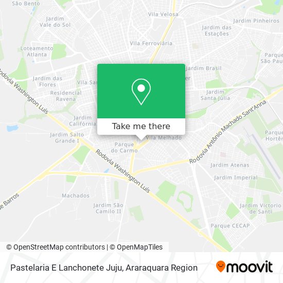 Pastelaria E Lanchonete Juju map