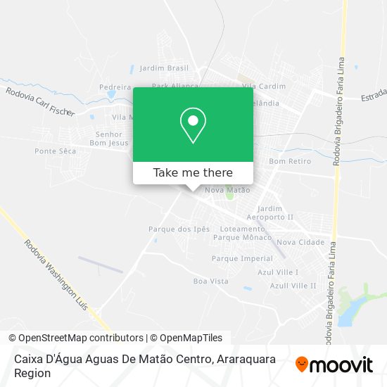 Caixa D'Água Aguas De Matão Centro map